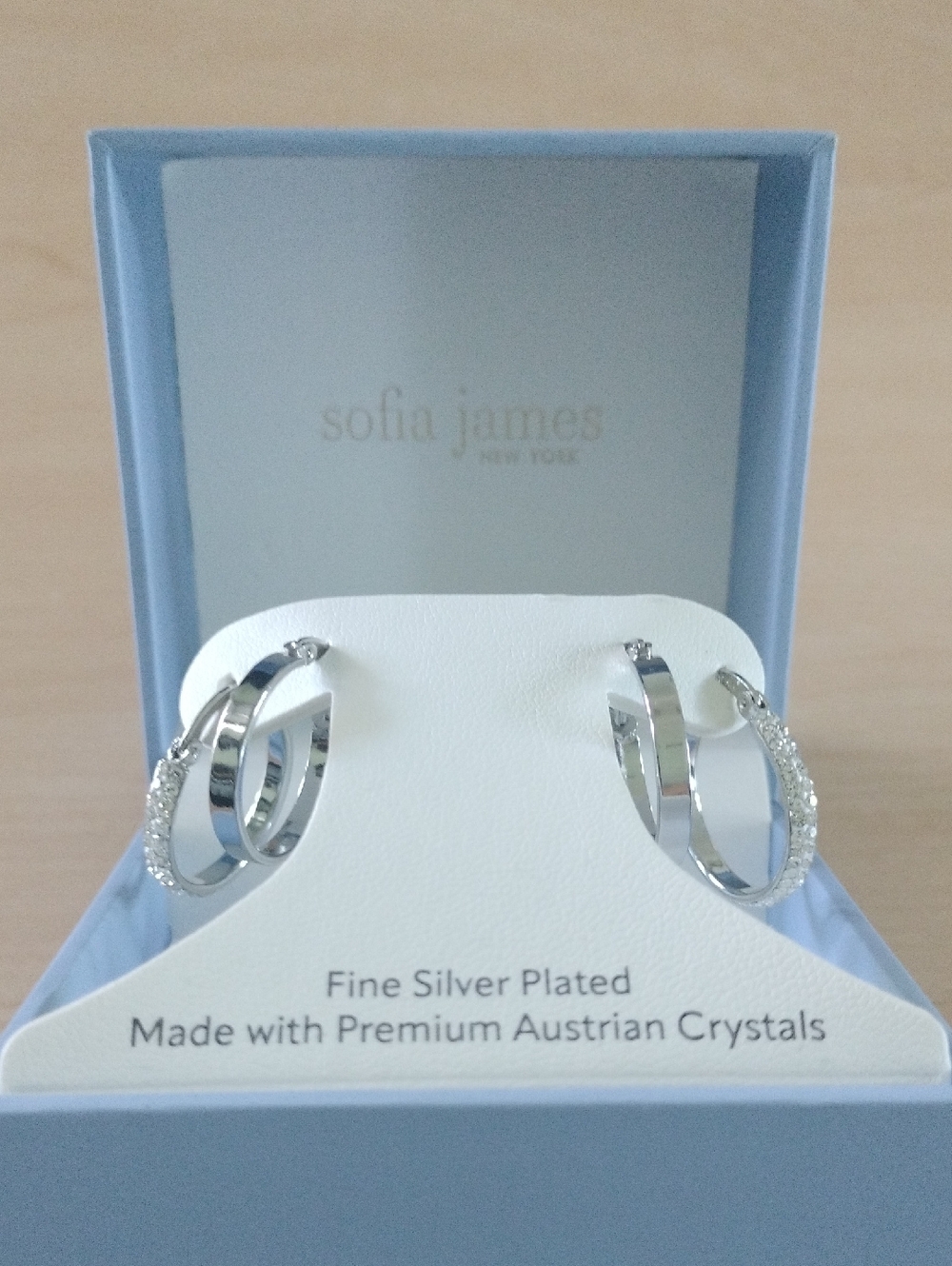Sofia James New York Fine Silver Plated Earrings